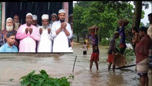 তাহিরপুরে এমপি’র বরাদ্দে মাদ্রাসার মাঠে বালি ভরাট